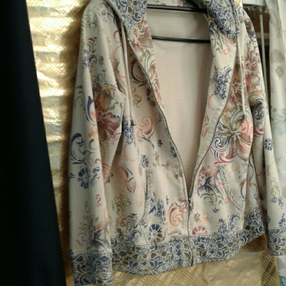 Chico's Hoodie Sweatshirt w/ full zippered front